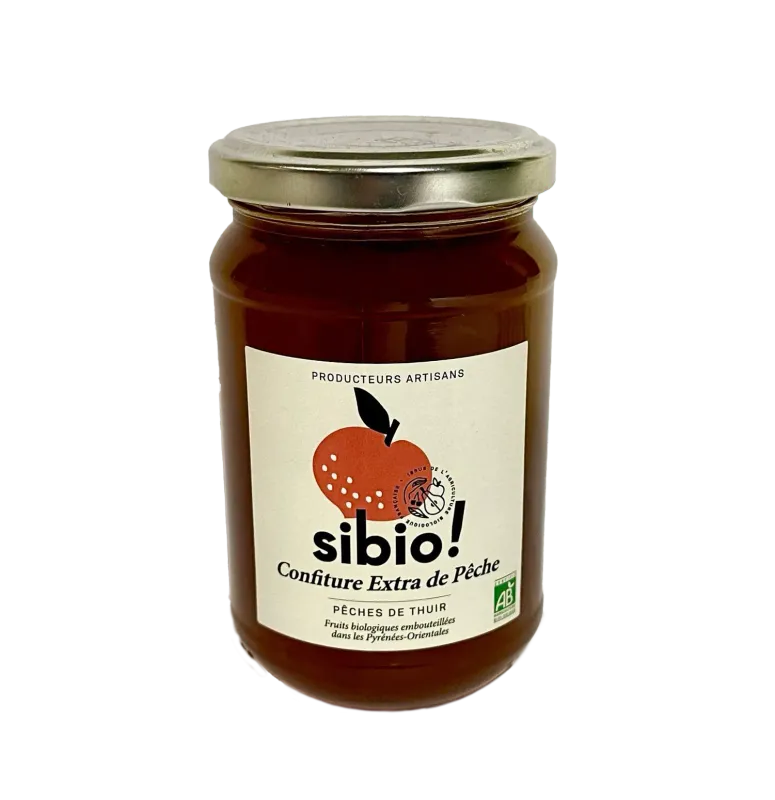 Confiture Extra de pêche Bio