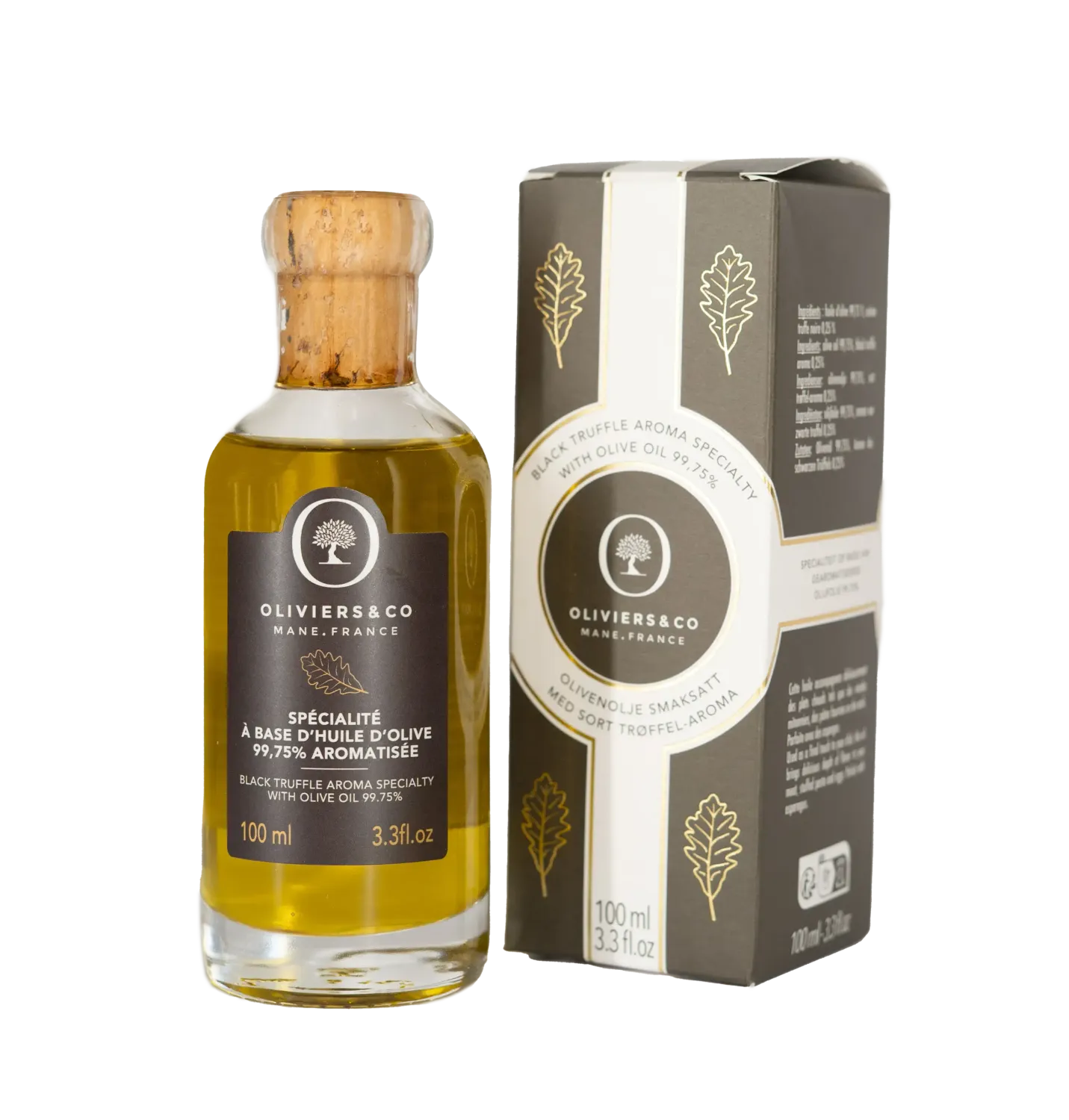 Spécialité à base d'huile d'olive aromatisée à la Truffe