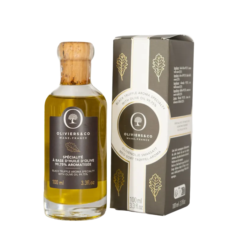 Spécialité à base d'huile d'olive aromatisée à la Truffe