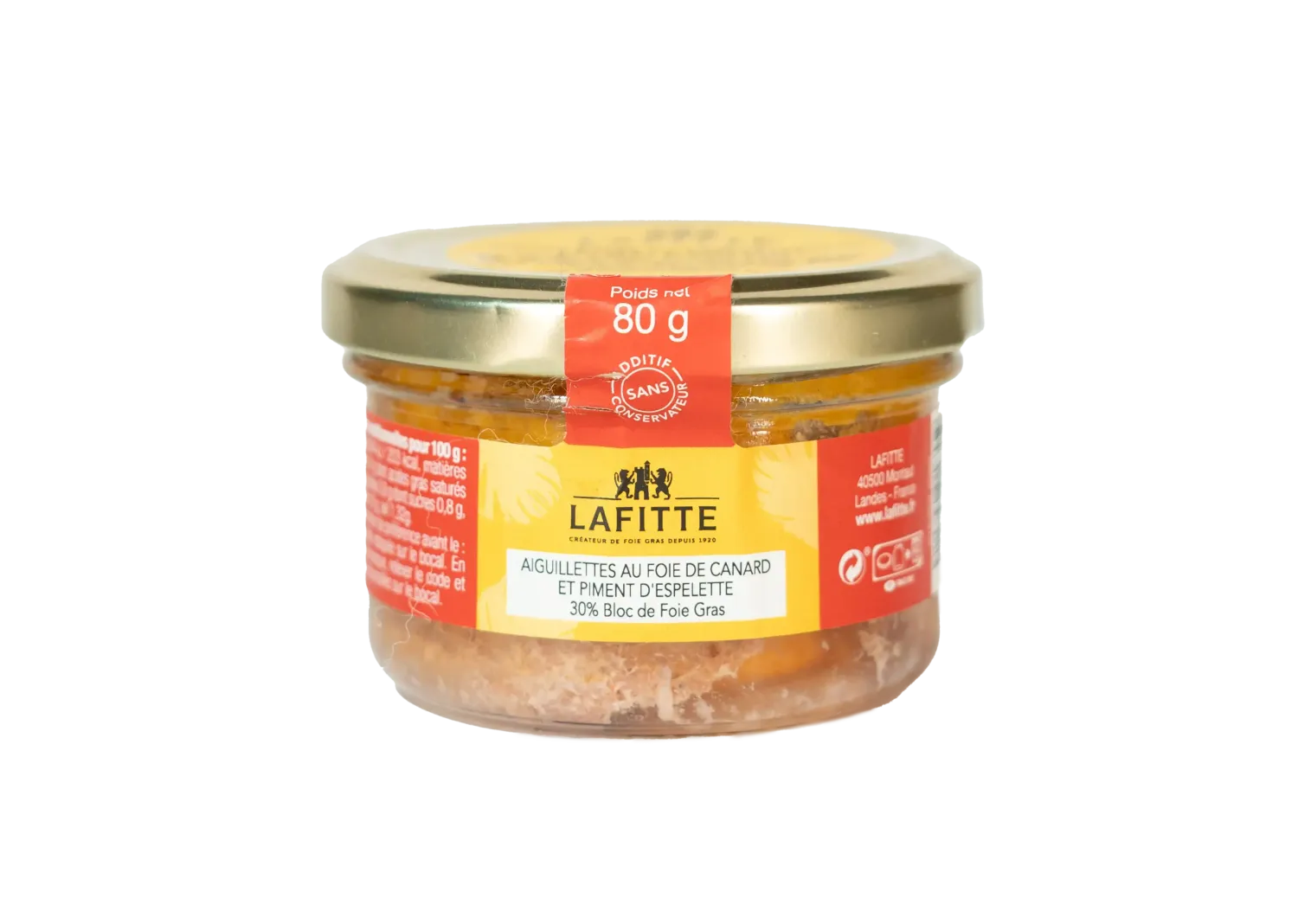 Aiguillettes au Foie Gras de canard et au piment d'Espelette