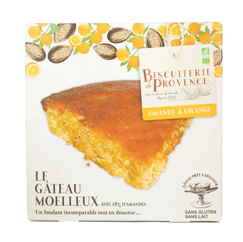 Gâteau Moelleux Amande & Orange Bio Gâteau Moelleux Amande & Orange Bio