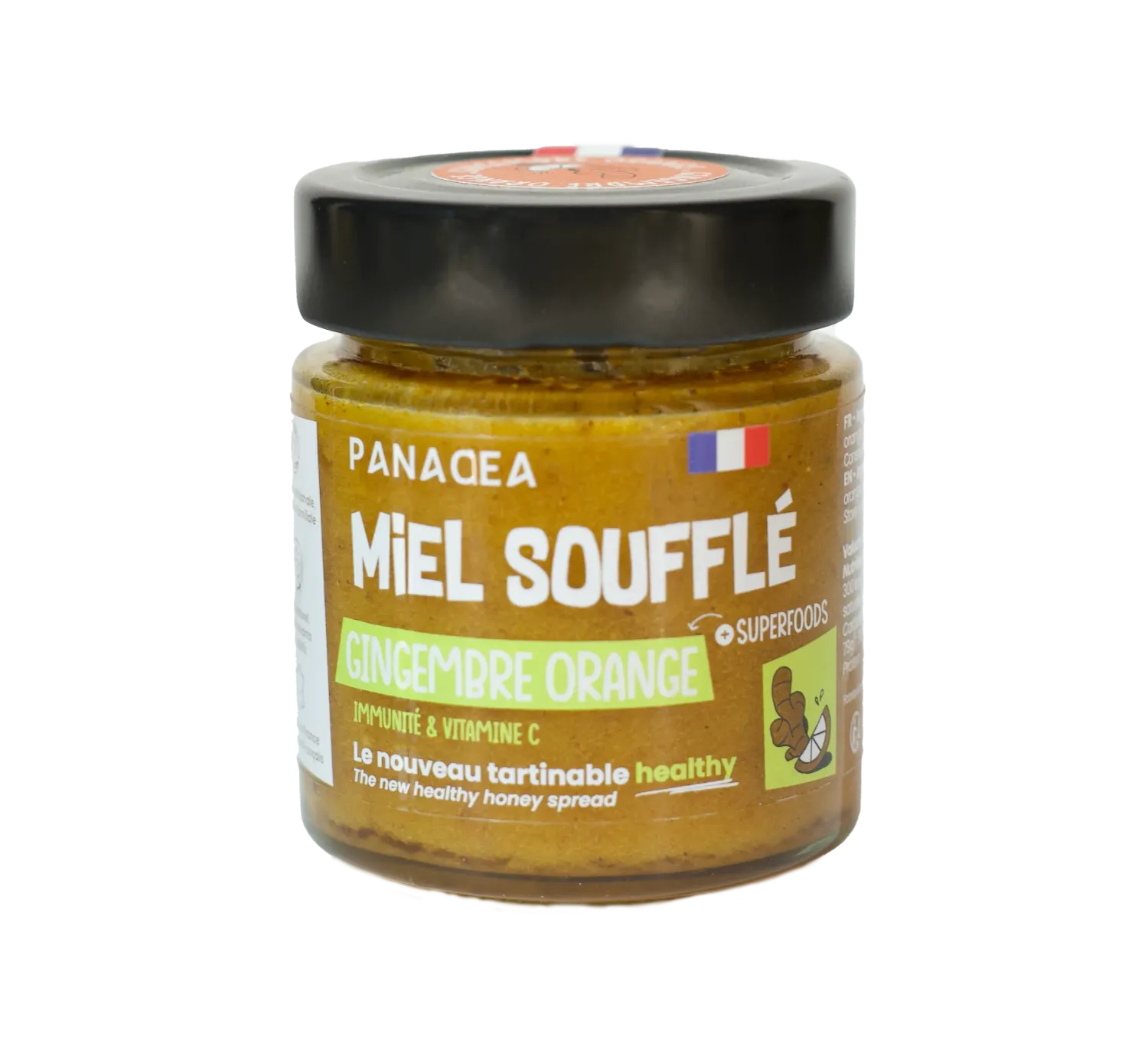 Miel soufflé gingembre orange Miel soufflé gingembre orange
