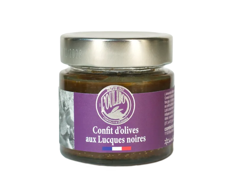 Confit d'olives aux Lucques noires Confit d'olives aux Lucques noires