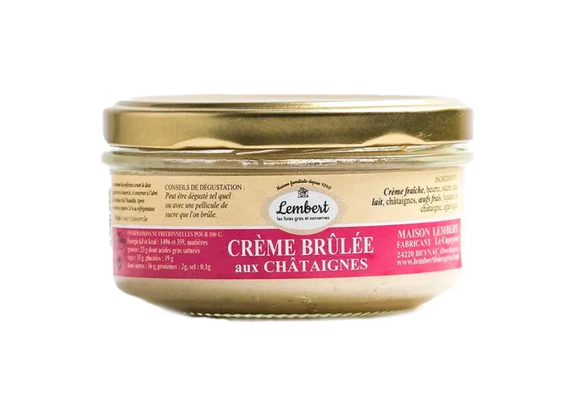 Crème brûlée aux châtaignes