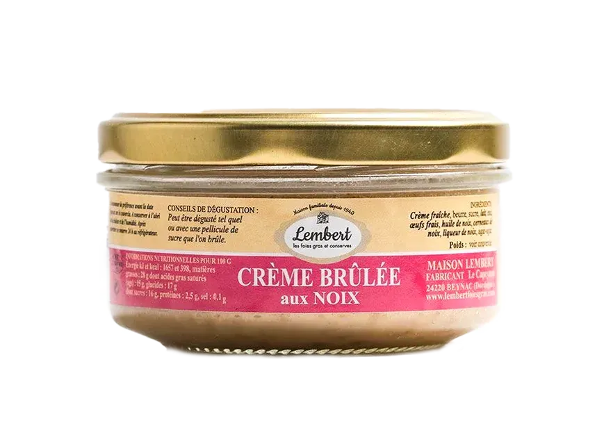 Crème brûlée aux noix Crème brûlée aux noix