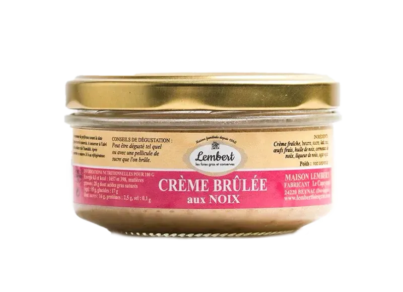 Crème brûlée aux noix