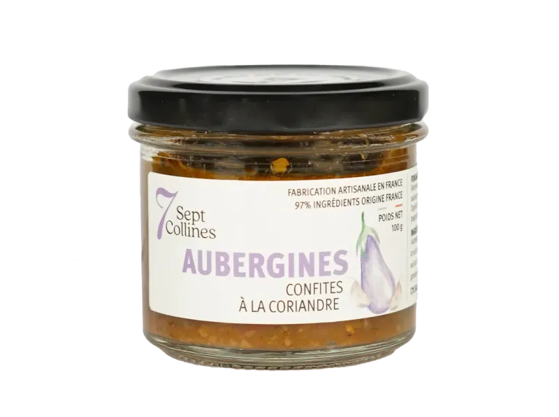 Aubergines confites à la Coriandre