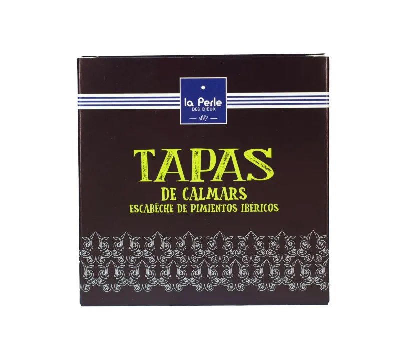 Tapas de calamars escabèche de pimientos ibéricos Tapas de calamars escabèche de pimientos ibéricos