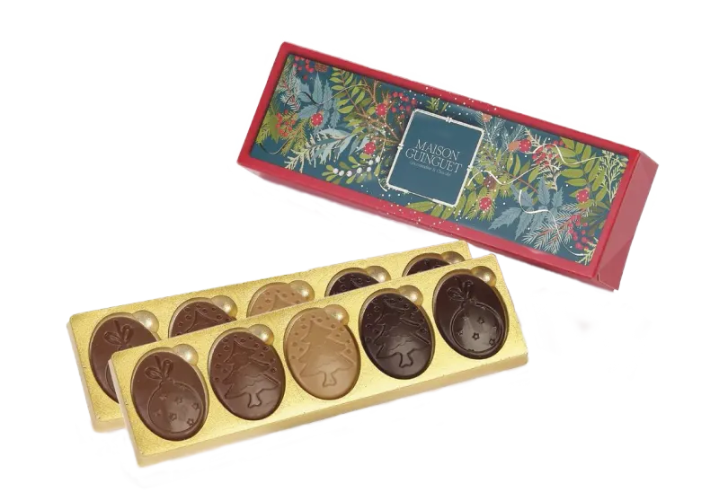 Étui 10 médaillons en chocolat