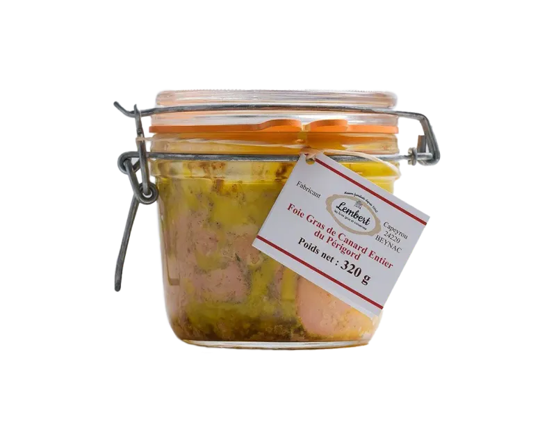 Foie gras de canard entier du Périgord 320g Foie gras de canard entier du Périgord 320g