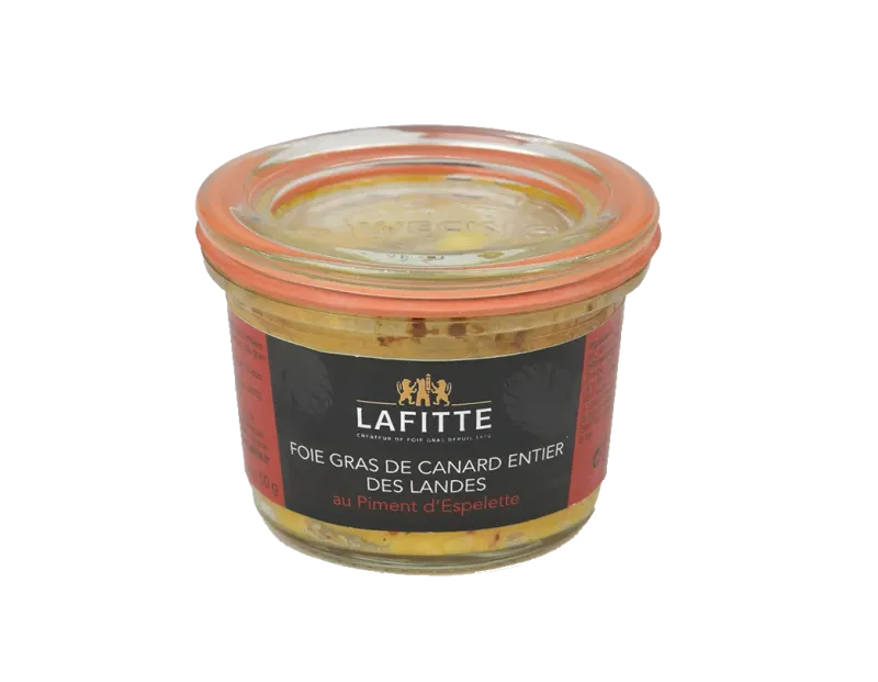 Foie Gras de canard au piment d'Espelette 50g Foie Gras de canard au piment d'Espelette 50g