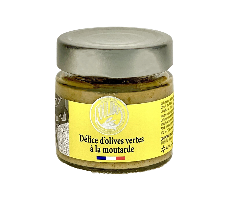 Délice d'olives vertes à la moutarde