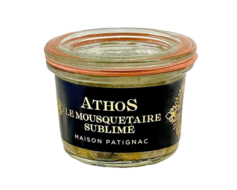 Foie Gras de canard à l'ail noir Athos 50g Foie Gras de canard à l'ail noir Athos 50g