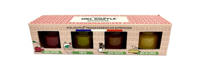 Coffret de 4 miels soufflés® - GOURMANDISES