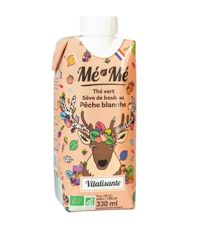 Boisson Mé-Mé Vitalisante Pêche Blanche Bio