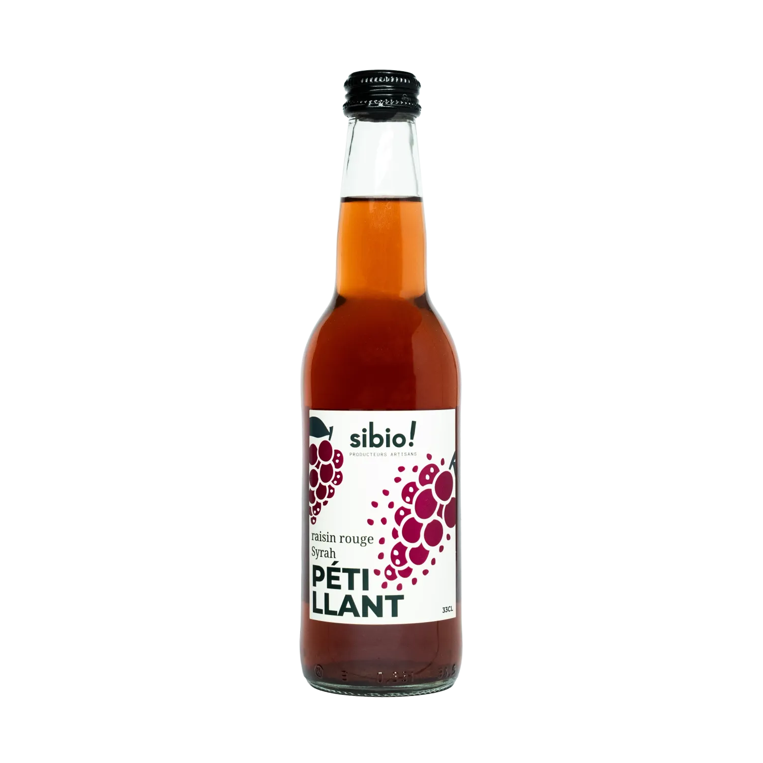 Jus de raisin rouge pétillant Sibio Jus de raisin rouge pétillant Sibio