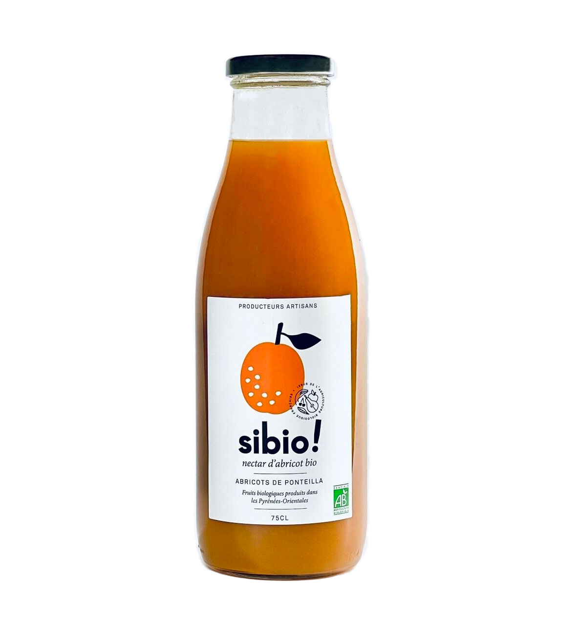 Nectar d'abricot Bio 75 cl