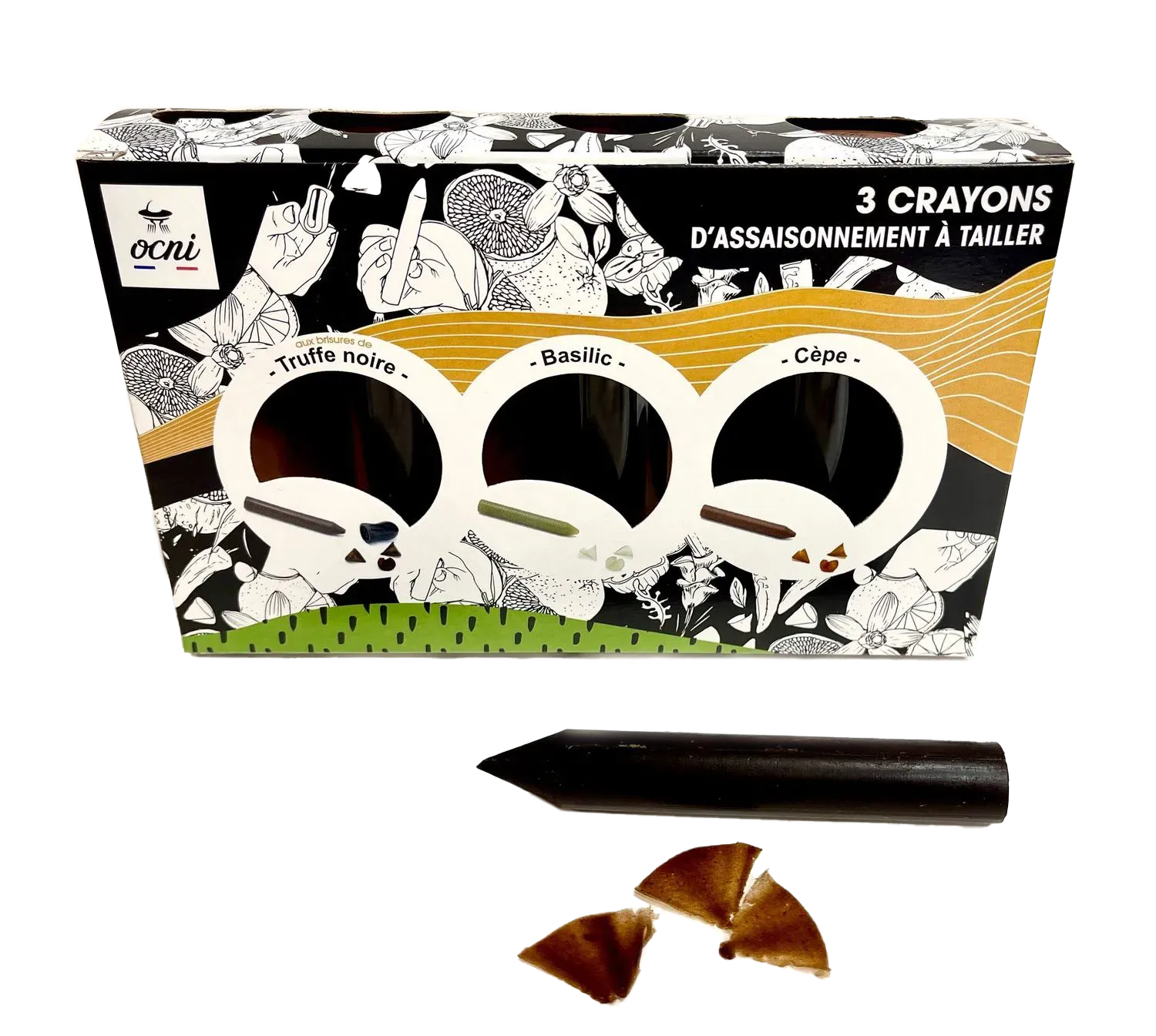 Coffret 3 crayons d'assaisonnement
