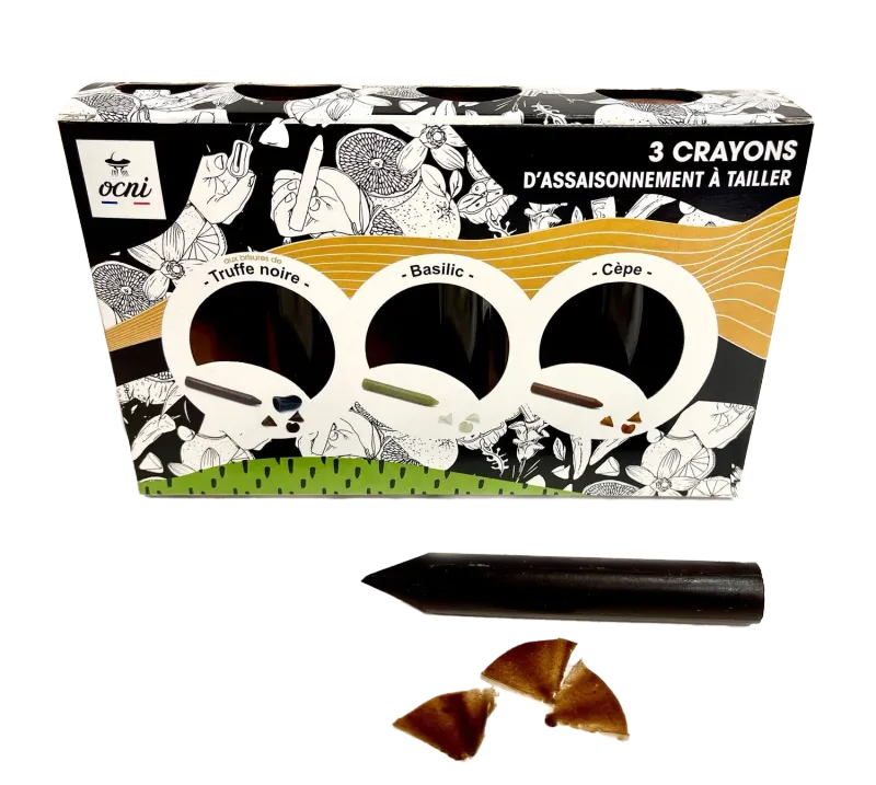 Coffret 3 crayons d'assaisonnement