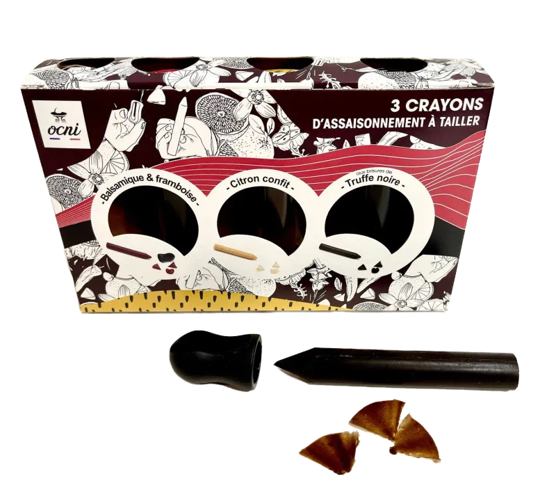 Coffret 3 crayons d'assaisonnement Coffret 3 crayons d'assaisonnement