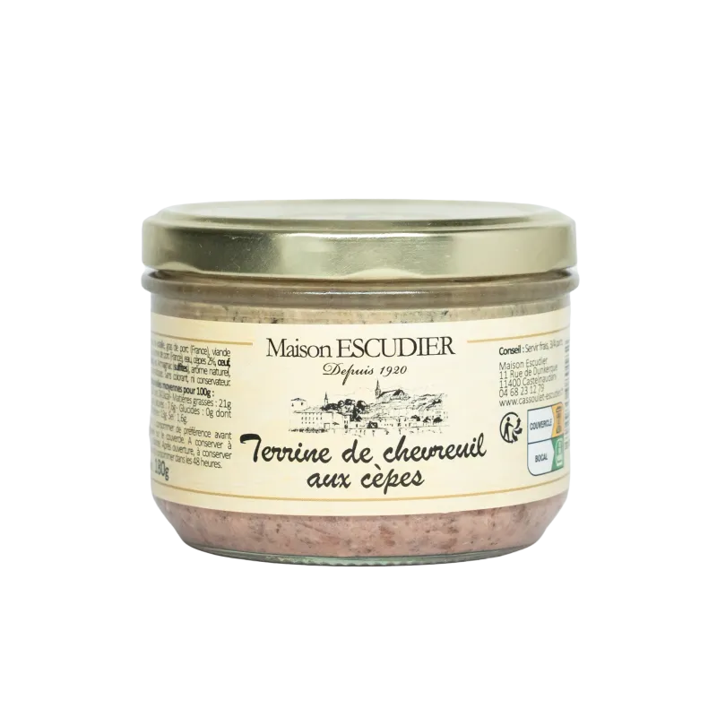 Terrine de Chevreuil aux cèpes Terrine de Chevreuil aux cèpes