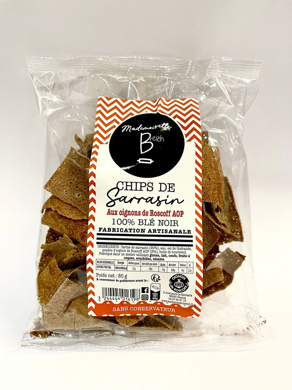 Chips de Sarrasin aux oignons de Roscoff AOP