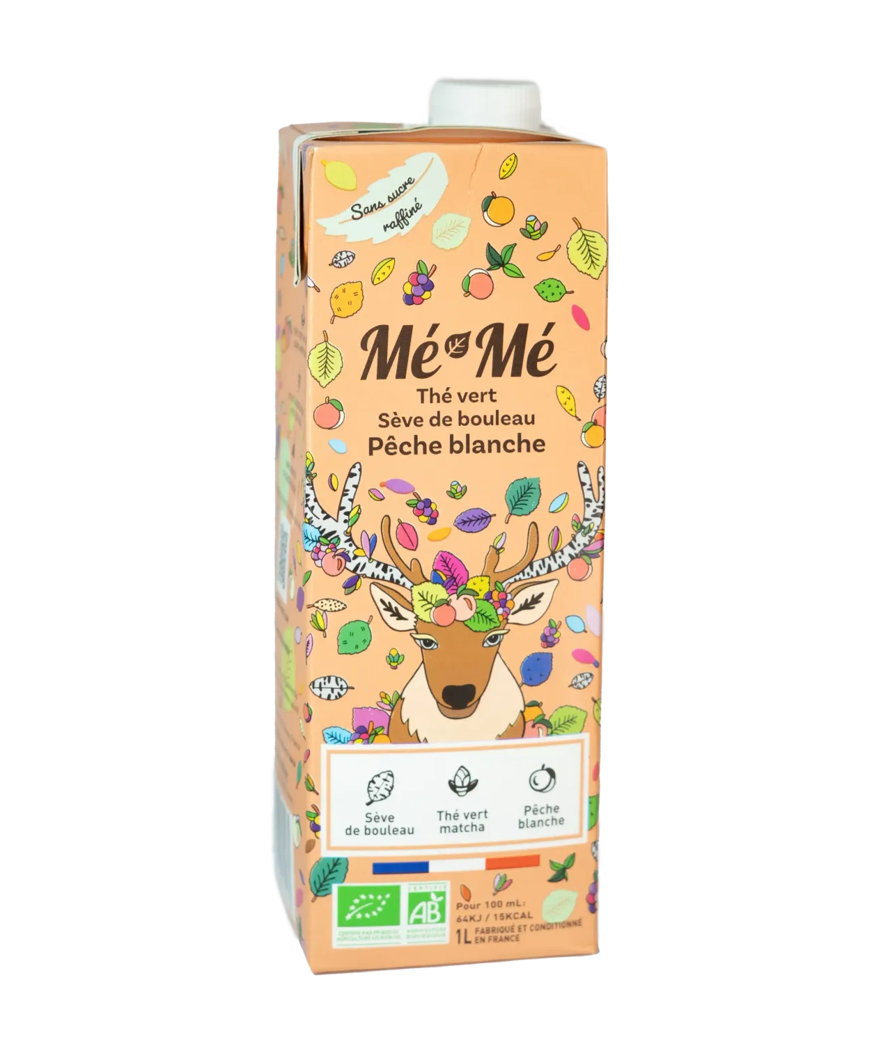 Boisson Mé-Mé Vitalisante Pêche Blanche Bio