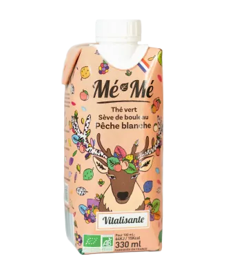 Boisson Mé-Mé Vitalisante Pêche Blanche Bio