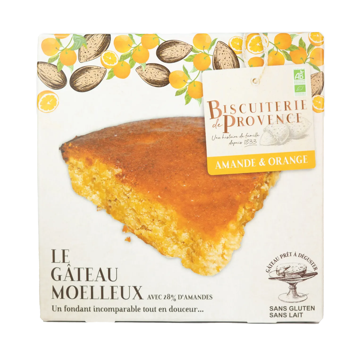 Gâteau Moelleux Amande & Orange Bio Gâteau Moelleux Amande & Orange Bio