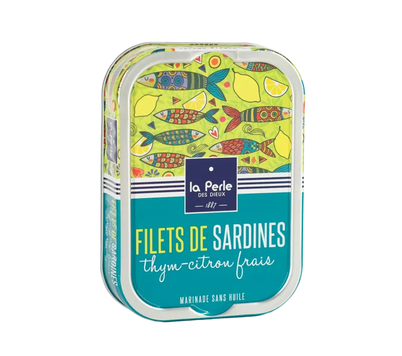Filets de sardines thym-citron frais