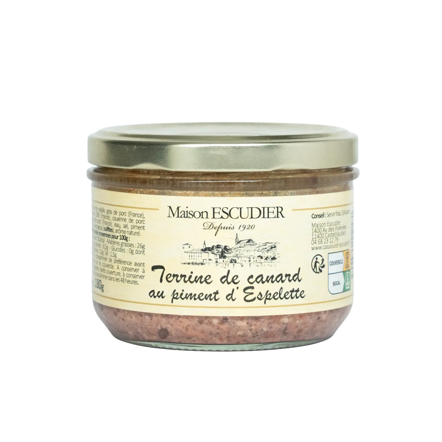Terrine de canard au piment d'Espelette