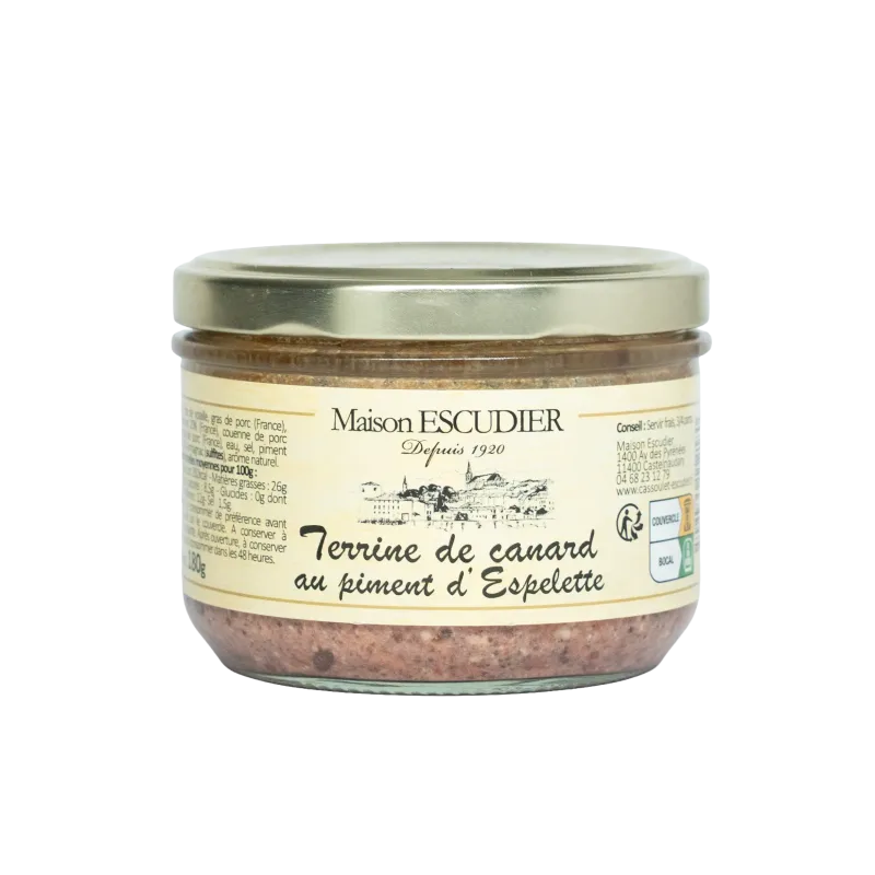 Terrine de canard au piment d'Espelette