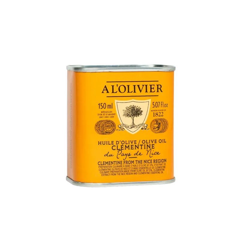 Huile d'olive infusée à la clémentine du pays de Nice