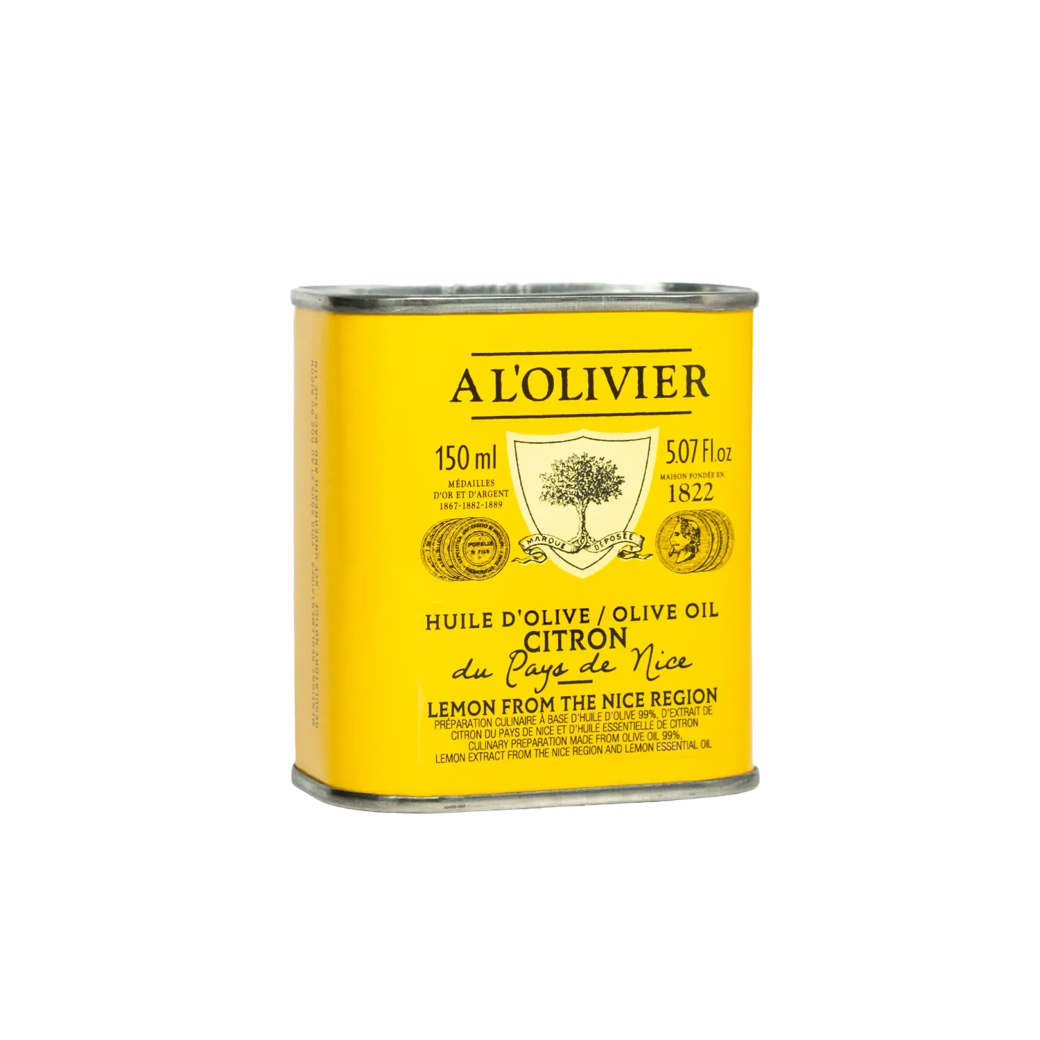 Huile d'olive infusée au citron du pays de Nice