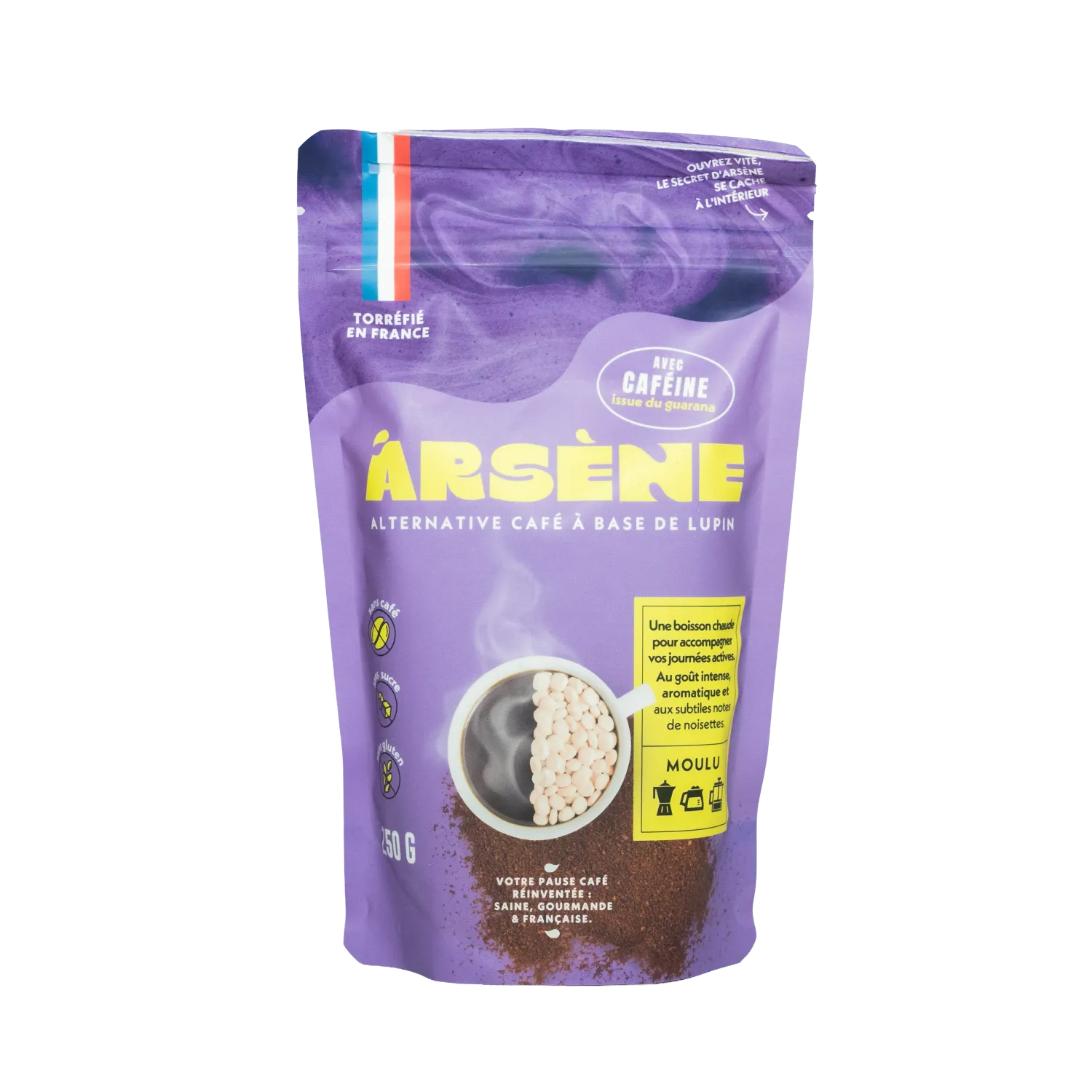 Arsène Guarana - Alternative au café à base de lupin avec caféine