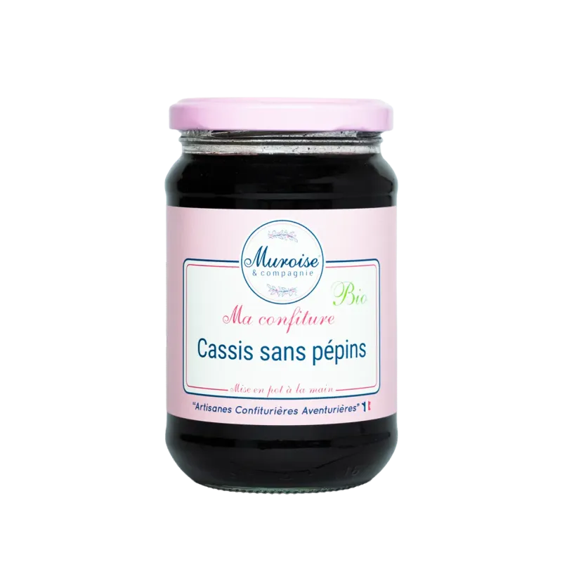 Confiture de Cassis sans pépins - Bio Confiture de Cassis sans pépins - Bio
