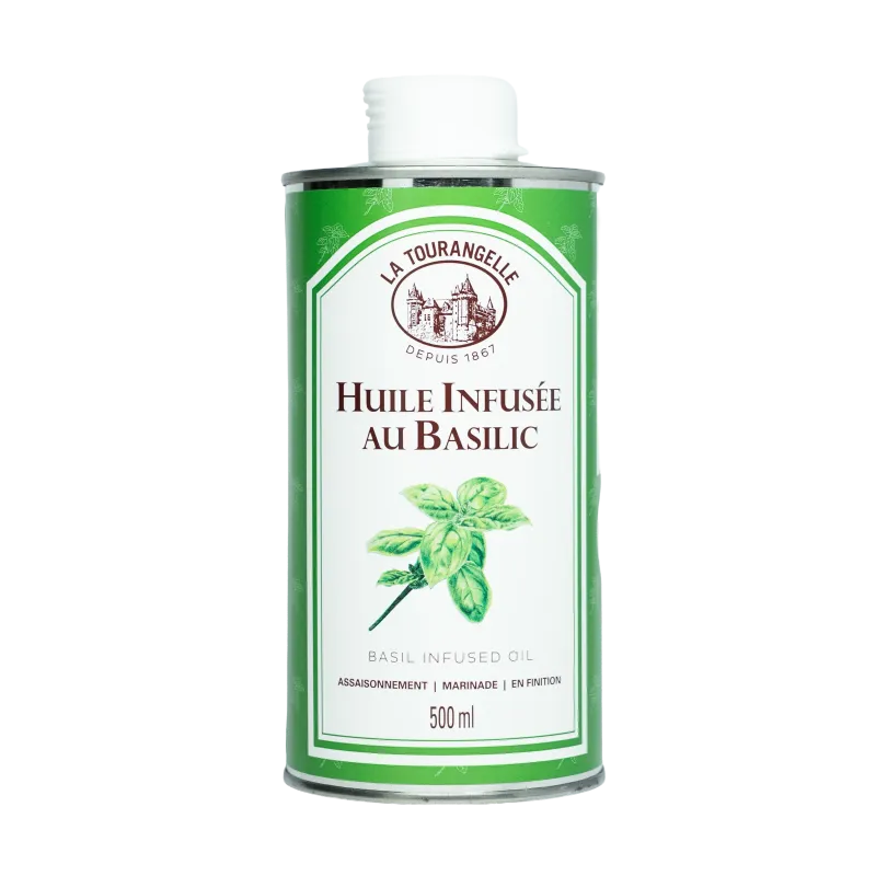 Huile infusée au Basilic - 500 ml