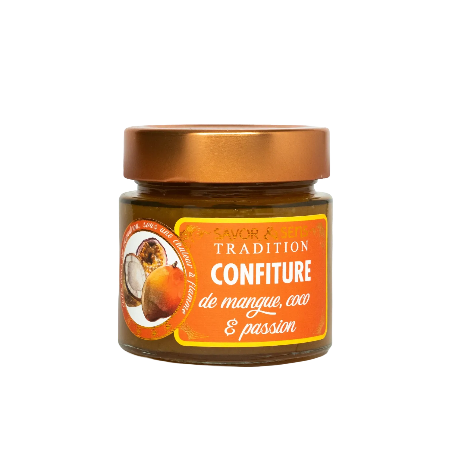 Confiture Mangue, Coco & Passion Confiture Mangue, Coco & Passion