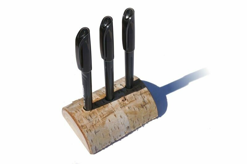 Birke natur Stiftehalter für 3 Stifte Birke natur Stiftehalter für 3 Stifte