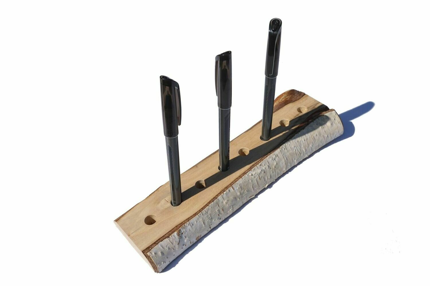 Birke natur Stiftehalter flach 8er