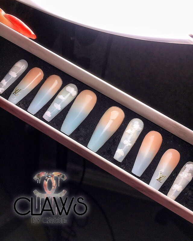 LV cloud Nails - FREE SHIPPING