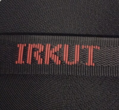 Лента ременная с логотипом IRKUT 30мм (черный) 