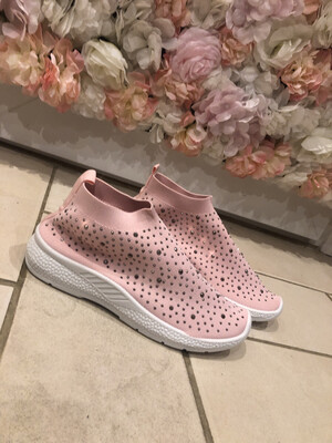 Mel Sparkly Trainers Pink