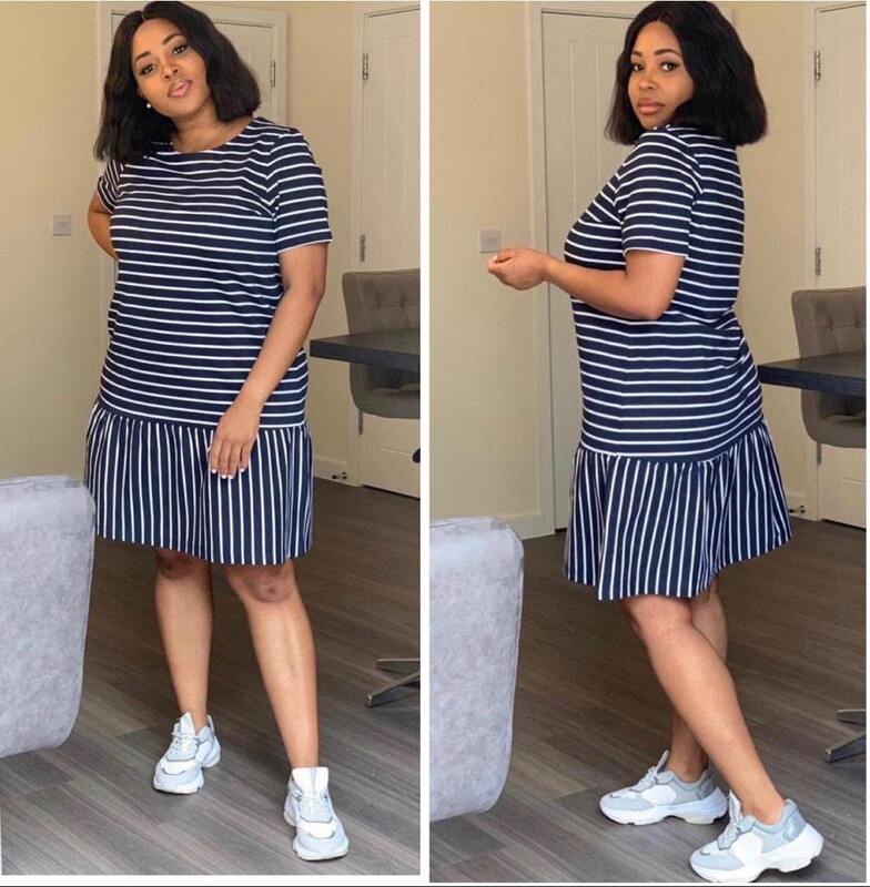 Plus Size Black And White Dress