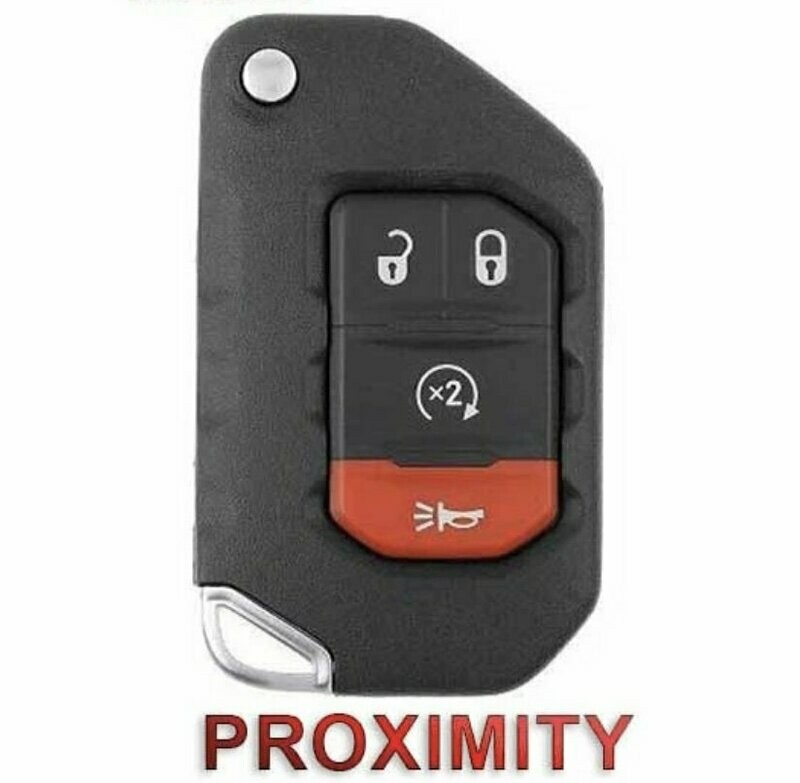 2018 - 2021 JEEP WRANGLER
SMART  FLIP KEY WITH PROXIMITY