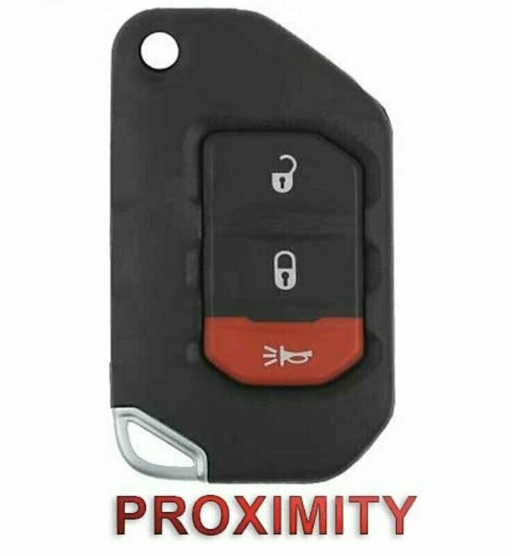 2018 - 2021 JEEP GLADIATOR SMART  FLIP KEY WITH PROXIMITY