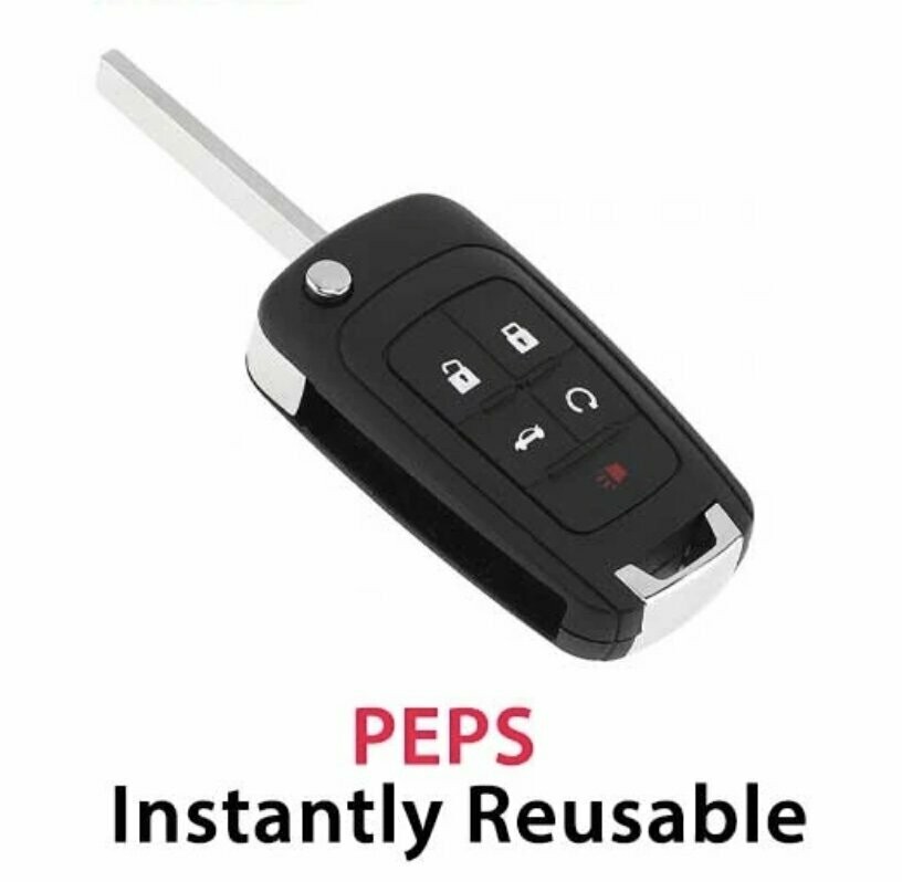 2010-2017 GM | CHEVROLET | BUICK | 5-BUTTON PEPS FLIP KEY (STRATTEC)