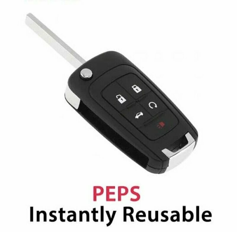 2010-2017 GM | CHEVROLET | BUICK | 5-BUTTON PEPS FLIP KEY (STRATTEC)