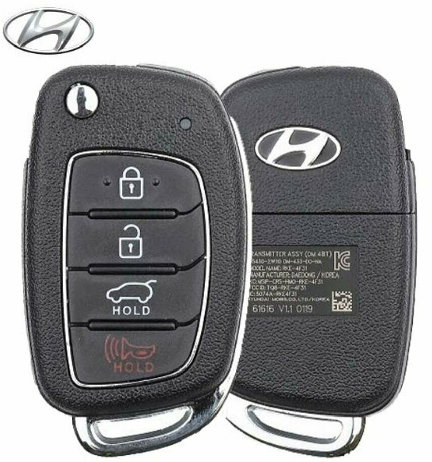 2017 - 2019 HYUNDAI SANTA FE FLIP KEY OEM