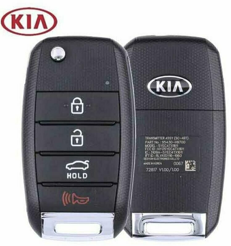 2018 - 2020 KIA RIO FLIP KEY OEM